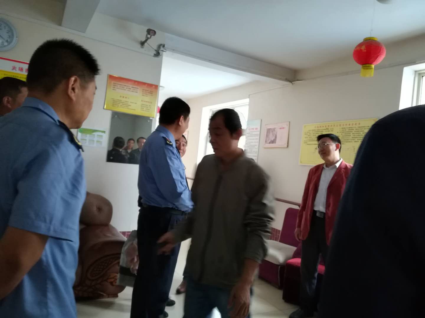 欢迎领导来祥和苑检查消防安全工作